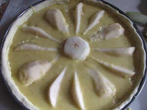 tarte poire creme amande